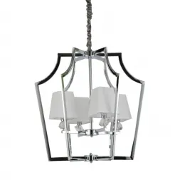 Подвесная люстра Lumina Deco Montero LDP 1249-4 CHR+WT
