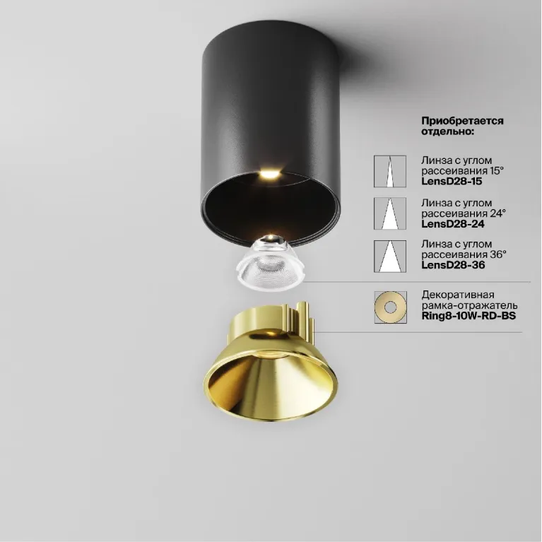 Накладной светильник Maytoni Alfa LED C064CL-8W3K-RD-B в Нижнем Новгороде