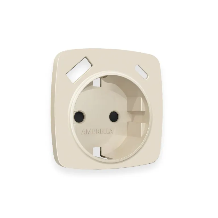 Лицевая панель для розетки с/з со шторками 2USB A+C Ambrella Volt Omega OP3300 в Нижнем Новгороде