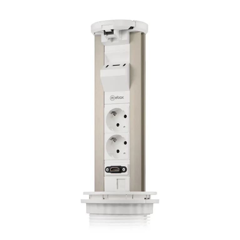 Блок розеток 12J (2 секции, USB type A+C + RJ45 + HDMI) Mebax 00-00002598 в Нижнем Новгороде