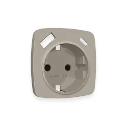 Лицевая панель для розетки с/з со шторками 2USB тип A+C Ambrella Volt Omega OP3700