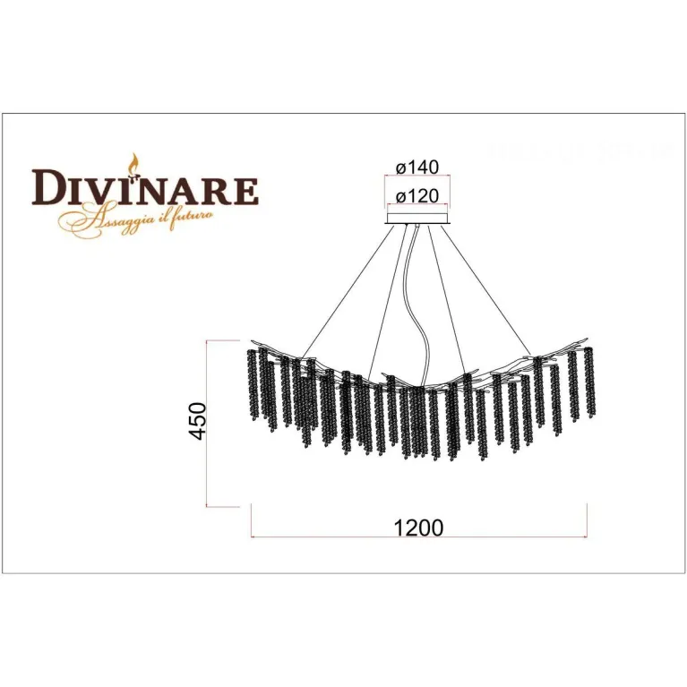 Подвесная люстра Divinare Salice 3133/01 SP-14 в Нижнем Новгороде