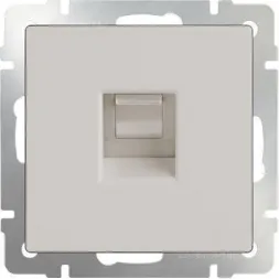 Розетка Ethernet RJ-45 слоновая кость WL03-RJ-45-ivory 4690389046261