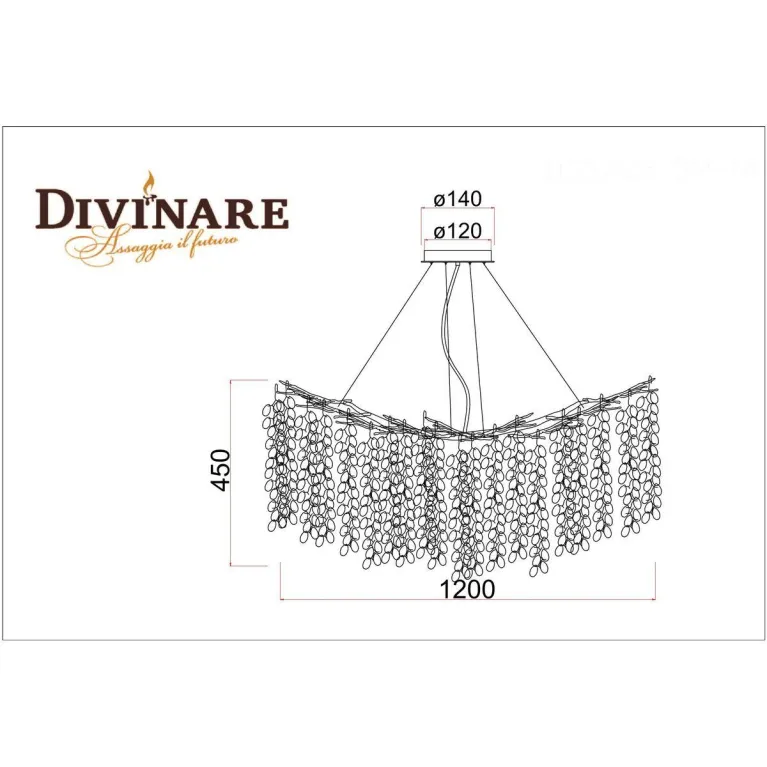 Подвесная люстра Divinare Salice 3135/26 SP-14 в Нижнем Новгороде