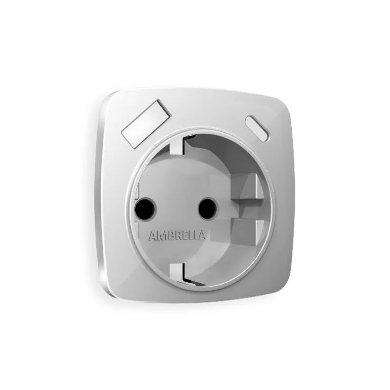 Лицевая панель для розетки с/з со шторками 2USB A+C Ambrella Volt Omega OP4100 в Нижнем Новгороде