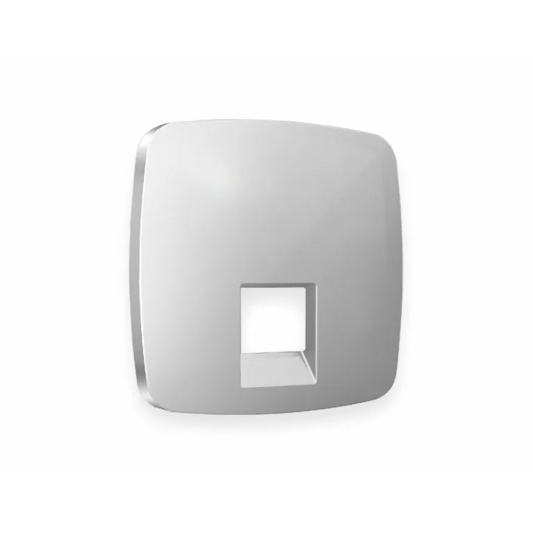Лицевая панель для компьютерной/телефонной розетки RJ-45/RJ-11 Ambrella Volt Omega OP4120 в Нижнем Новгороде