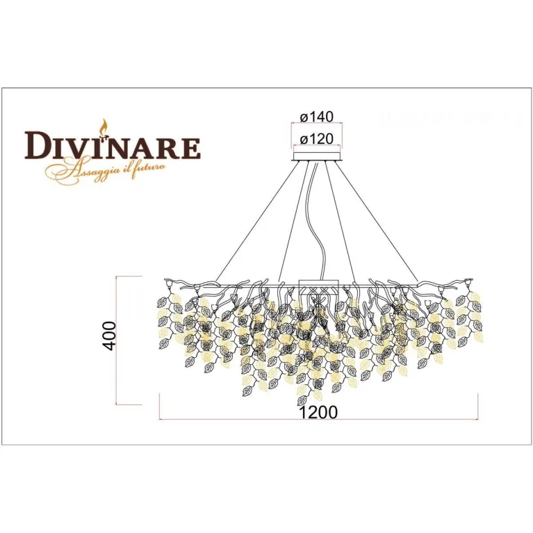 Подвесная люстра Divinare Salice 3136/01 SP-13 в Нижнем Новгороде