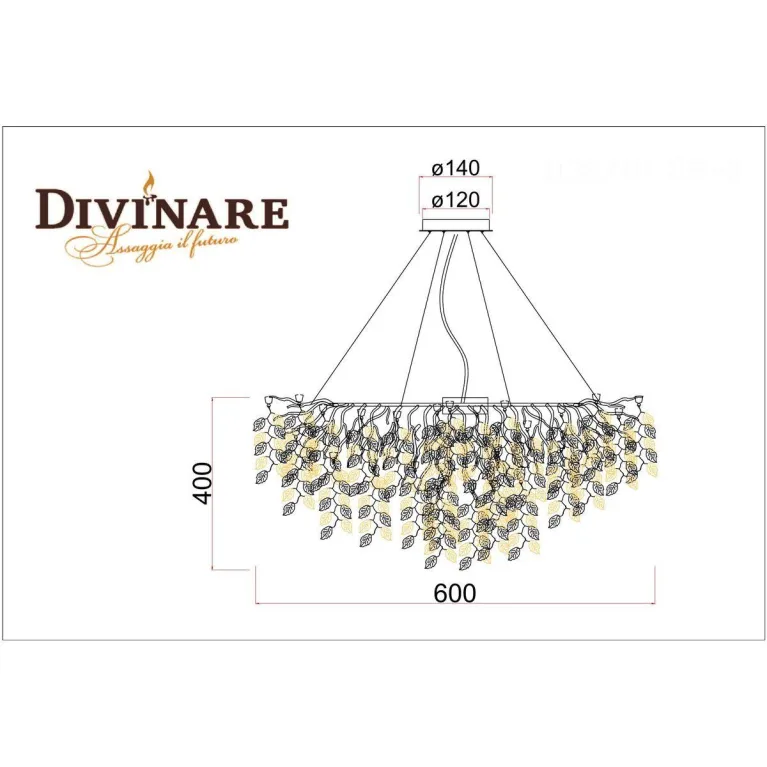 Подвесная люстра Divinare Salice 3136/01 SP-8 в Нижнем Новгороде