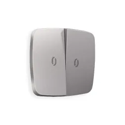 Лицевая панель для выключателя двухклавишного с подсветкой Ambrella Volt Omega OP5040