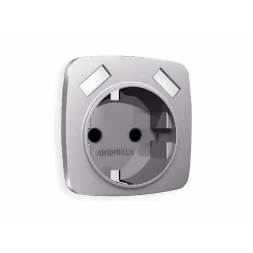 Лицевая панель для розетки с/з со шторками 2USB A+A Ambrella Volt Omega OP5090