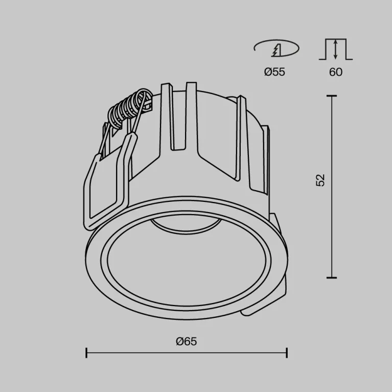 Встраиваемый светильник Maytoni Alfa LED DL043-01-10W3K-RD-W-1 в Нижнем Новгороде
