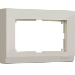 Рамка для двойной розетки Werkel Stark слоновая кость WL04-Frame-01-DBL-ivory 4690389146176