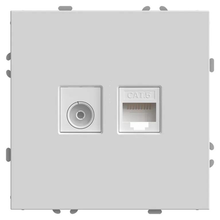Розетка TV + компьютерная RJ-45 Stekker RST00-5106-01 Эмили 49872 в Нижнем Новгороде