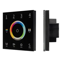 Панель Arlight Sens Smart-P67-Multi Black (230V, 4 зоны, 2.4G) 028322