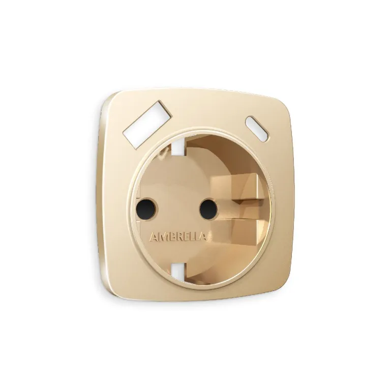 Лицевая панель для розетки с/з со шторками 2USB A+C Ambrella Volt Omega OP6100 в Нижнем Новгороде