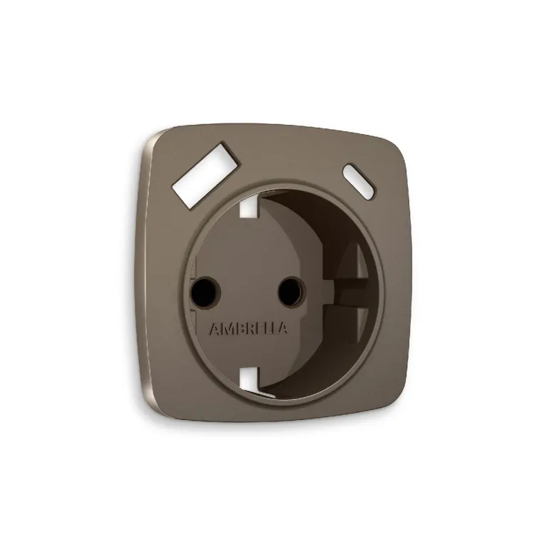 Лицевая панель для розетки с/з со шторками 2USB A+C Ambrella Volt Omega OP6400 в Нижнем Новгороде
