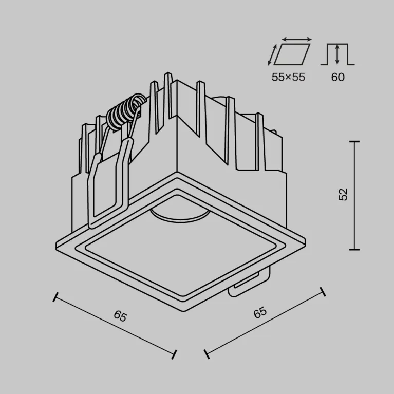 Встраиваемый светильник Maytoni Alfa LED DL043-01-10W4K-SQ-W-1 в Нижнем Новгороде