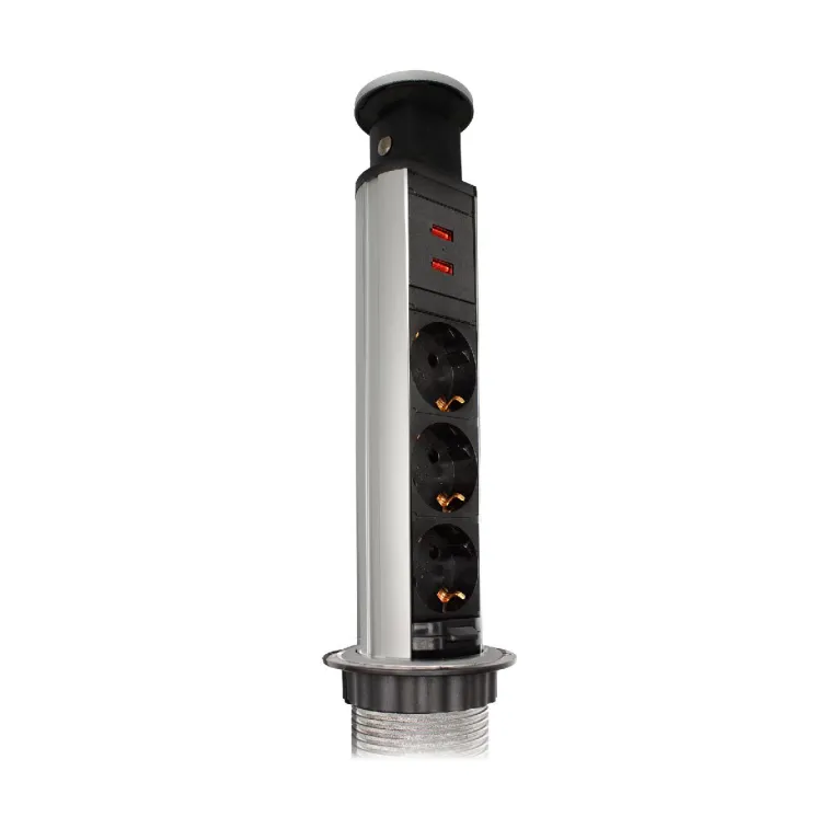Блок розеток 105S (J) (3 секции + 2 USB) Mebax 00-00003152 в Нижнем Новгороде