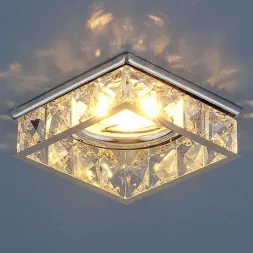 Встраиваемый светильник Elektrostandard 7274 MR16 CH/CL хром/прозрачный 4690389067020