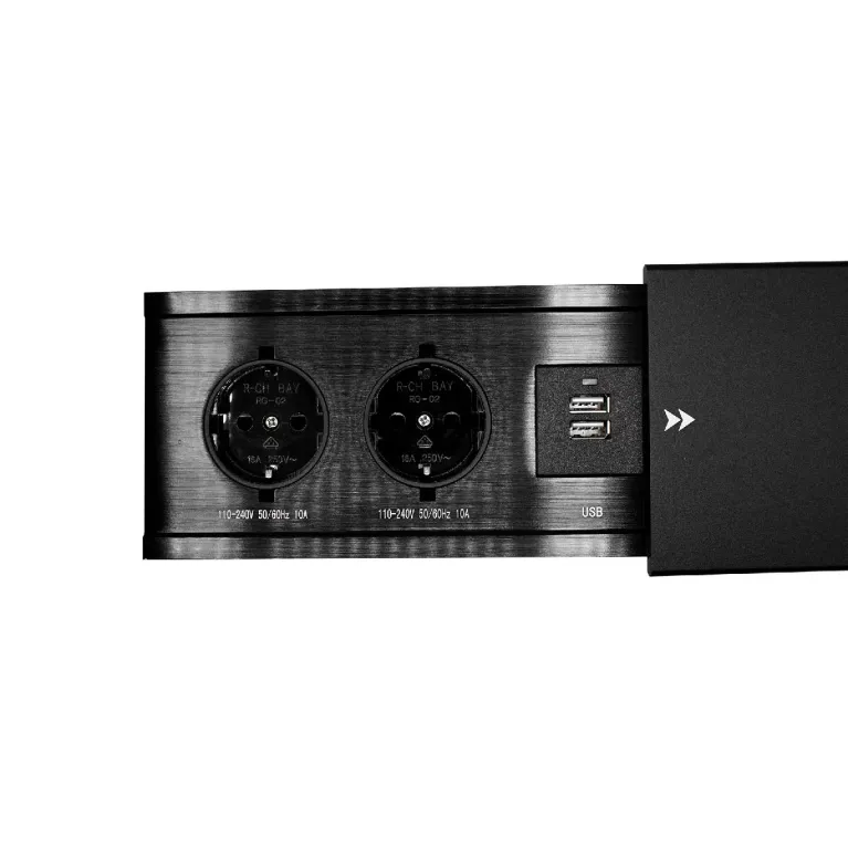 Блок розеток JX (Slide Top) (2 секции + 2 USB с кабелем питания) Mebax 00-00002889 в Нижнем Новгороде