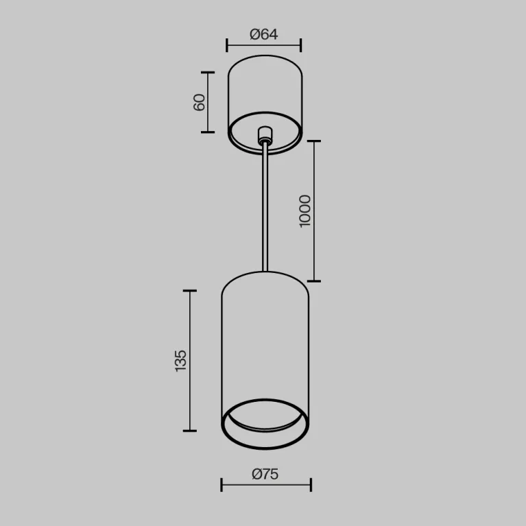 Подвесной светильник Maytoni Vol P100PL-20W3K-BS в Нижнем Новгороде