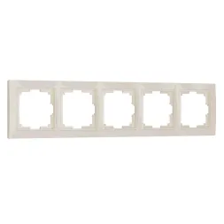 Рамка Werkel Snabb Basic на 5 постов слоновая кость W0052003 4690389161469