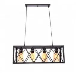 Подвесная люстра Lumina Deco Nortis LDP 11535-4 BK