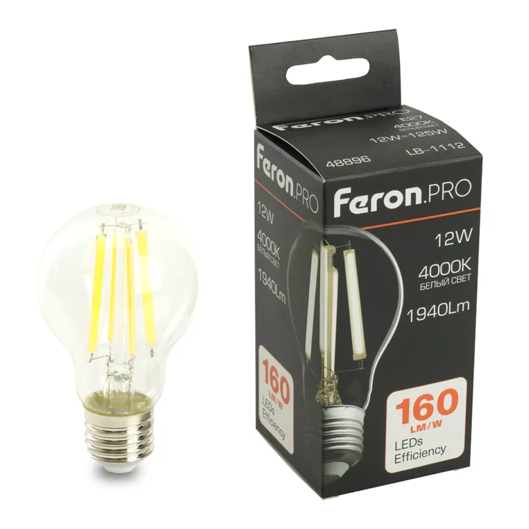 Светодиодная лампа Feron LB-1112 E27 12W 4000K 48896 в Нижнем Новгороде