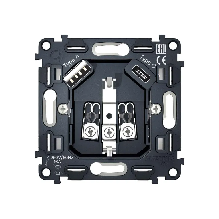 Механизм розетки с/з на винтовых зажимах Ambrella Volt Quant VM160 в Нижнем Новгороде