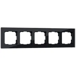 Рамка Werkel Favorit на 5 постов черный W0051108 4690389160110
