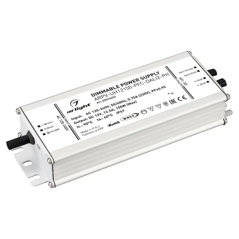 Блок питания Arlight ARPV-UH12150-PFC-DALI2-PH (12V, 12.5A, 150W, IP67) 025746(2) в Нижнем Новгороде