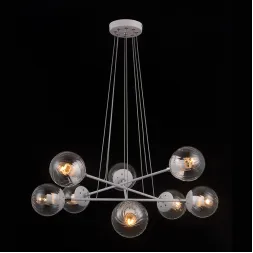 Подвесная люстра Natali Kovaltseva MOLECULE 81048-8C SATIN WHITE