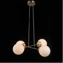 Подвесная люстра Natali Kovaltseva MOLECULE 81047-4C ANTIQUE BRASS