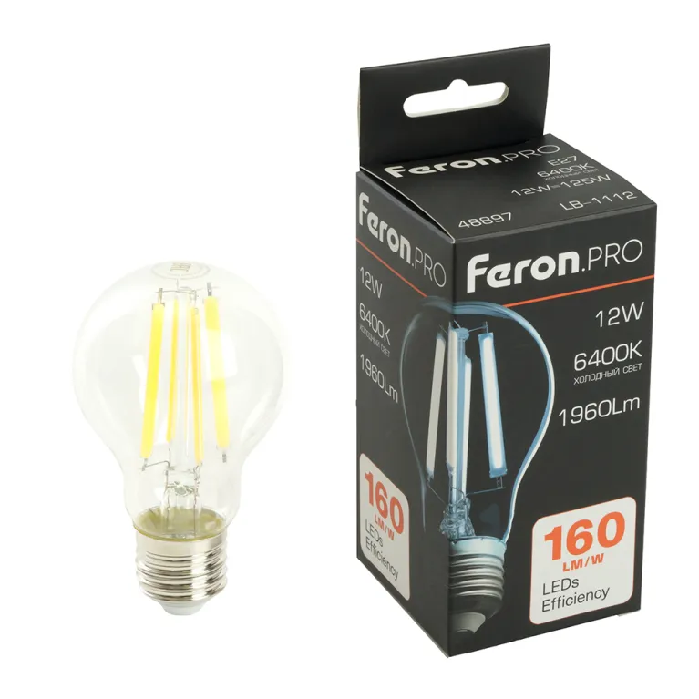 Светодиодная лампа Feron LB-1112 E27 12W 6400K 48897 в Нижнем Новгороде