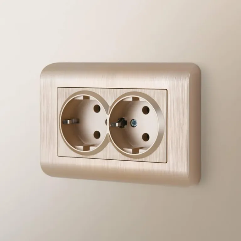 Рамка для двойной розетки Werkel Stream шампань W0082111 4690389162572 в Нижнем Новгороде