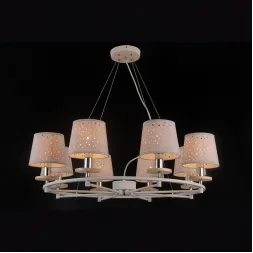 Подвесная люстра Natali Kovaltseva LISBON 81055-8C SATIN WHITE