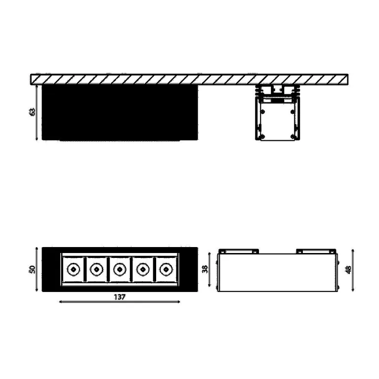 Трековый светодиодный светильник DesignLed-DIM-601221-BL-10-WW 007359 в Нижнем Новгороде