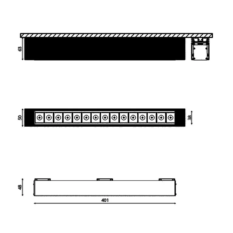 Трековый светодиодный светильник DesignLed-DIM-601223-BL-25-WW 007361 в Нижнем Новгороде