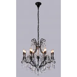Подвесная люстра Crystal Lux Magnifico SP13 Black/Transparent