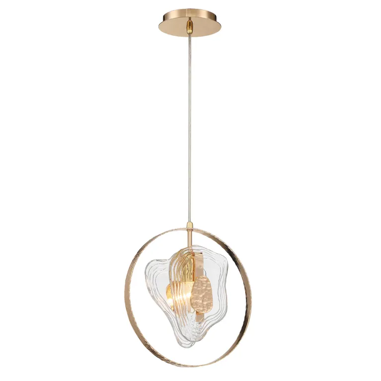 Подвесной светильник DeLight Collection Cowley P60669-1 gold/clear в Нижнем Новгороде