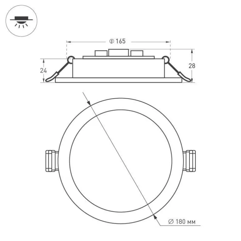 Встраиваемый светодиодный светильник Arlight DL-BL180-18W Day White 021440 в Нижнем Новгороде