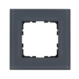 Рамка 1-постовая, стекло Маренго Jasmart G-Glass G1001GC