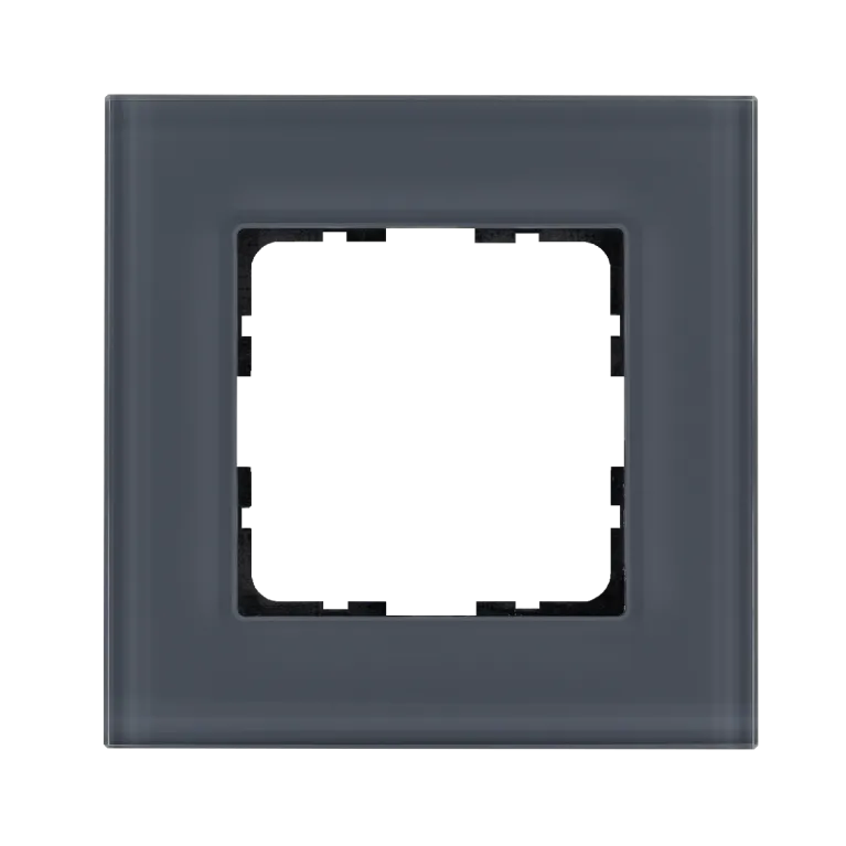 Рамка 1-постовая, стекло Маренго Jasmart G-Glass G1001GC в Нижнем Новгороде