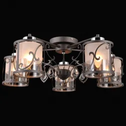 Потолочная люстра Natali Kovaltseva FIORD 75120/5C ANTIQUE GRAY