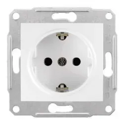 Розетка Schneider Electric Sedna с/з без шторок 16A 250V SDN3000521