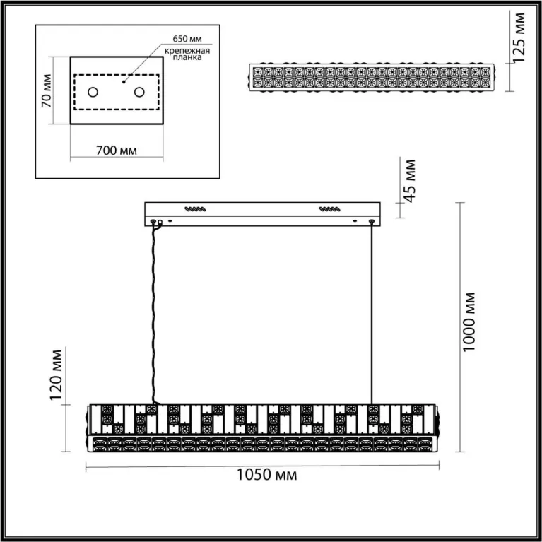 Подвесная люстра Odeon Light CROSSA 5072/50L в Нижнем Новгороде