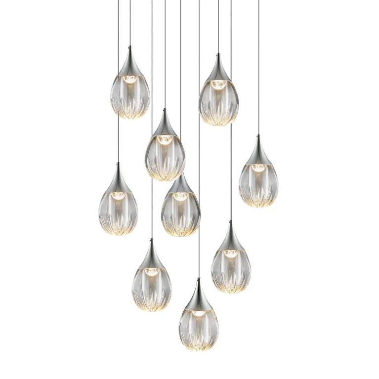 Каскадная люстра Delight Collection Stilla MD24001004-9A chrome/clear в Нижнем Новгороде