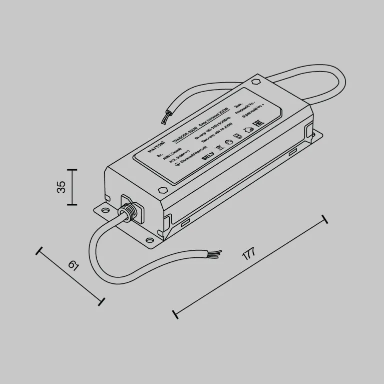 Блок питания Maytoni 48В 200Вт PoВтer supply 48V TRA130DR-200Вт в Нижнем Новгороде