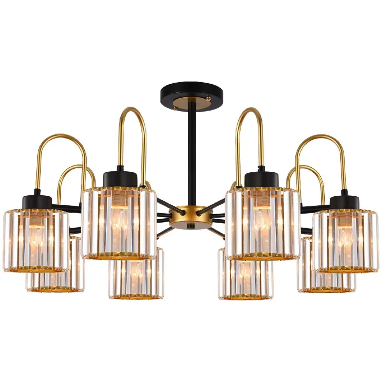 Люстра на штанге Illumico IL1305-8CPA-29 BK GD в Нижнем Новгороде