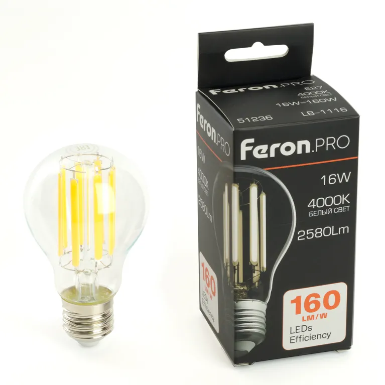 Светодиодная лампа Feron LB-1116 E27 16W 4000K 51236 в Нижнем Новгороде